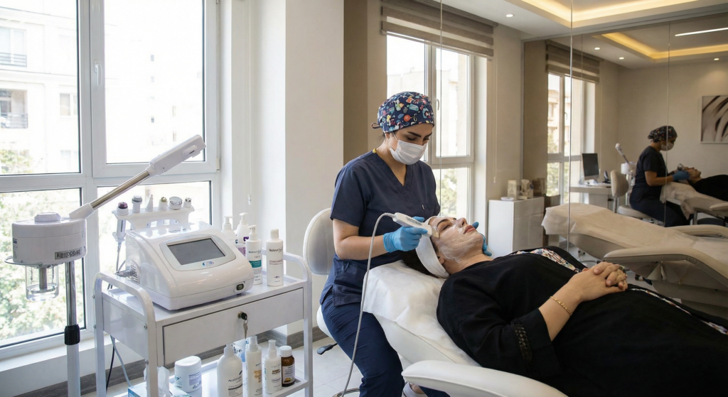 فیشیال حرفه ای؛ پاکسازی عمیق برای پوستی شفاف، جوان و بی نقص