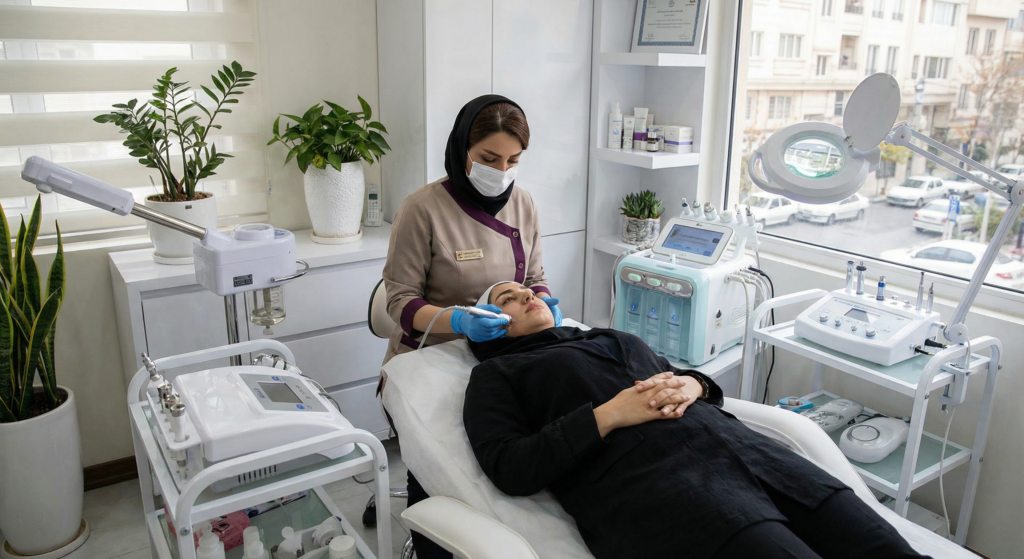 بررسی تخصصی لاین ها پاکسازی پوست صورت ( فیشیال )